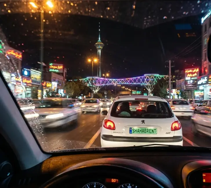 گردش شبانه در تهران