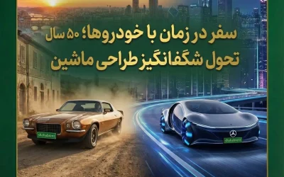 سفر در زمان با خودروها؛ ۵۰ سال تحول شگفتانگیز طراحی ماشین