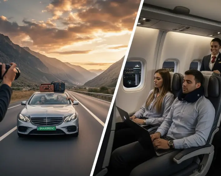 تفاوت سفر هوایی و زمینی