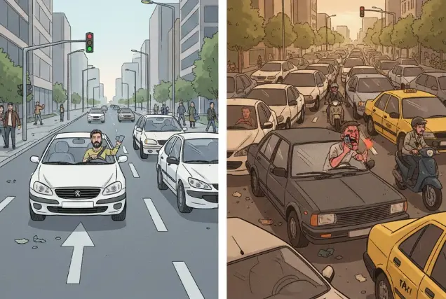 فرهنگ و ترافیک در ایران