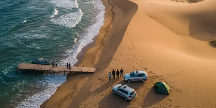 اسکله و ساحل دَرَک