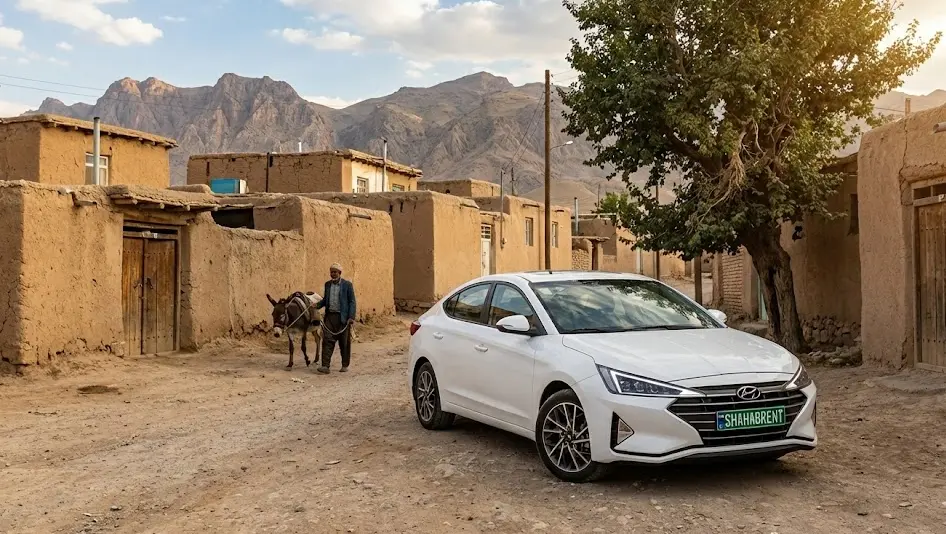 هیوندای النترا در روستا