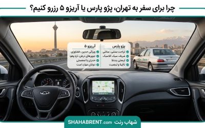 چرا برای سفر به تهران، پژو پارس یا آریزو ۵ رزرو کنیم؟